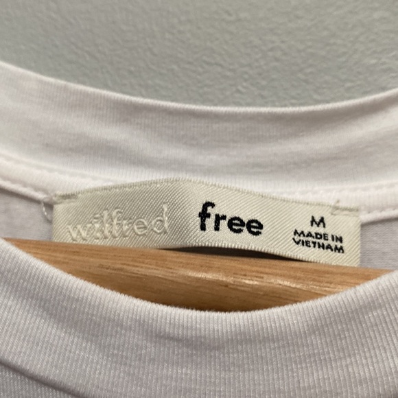 ❗️SOLD❗️ Wilfred Free White Short Sleeve Thong Bottom Florilege Bodysuit Size M - Picture 5 of 10